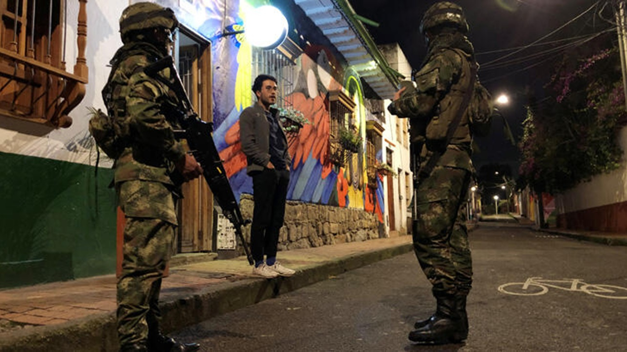 Kolombiya'da sokağa çıkma yasağı