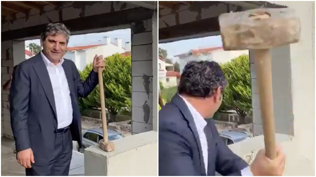 Aykut Erdoğdu kaçak villasını yıktı!