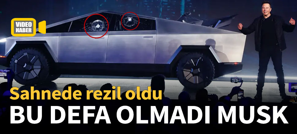 Elon Musk ‘Cybertruck’ı tanıtırken rezil oldu