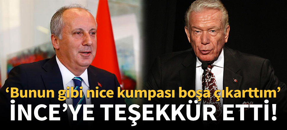 Uğur Dündar'dan Muharrem İnce'ye teşekkür!
