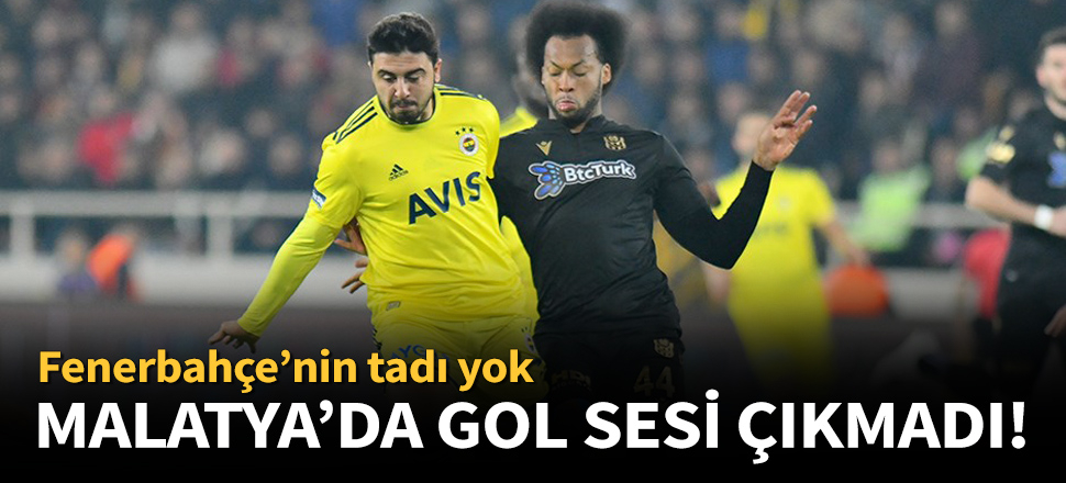 Yeni Malatyaspor ile Fenerbahçe yenişemedi!