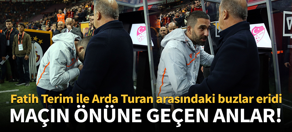Arda Turan, Fatih Terim'in elini öptü!