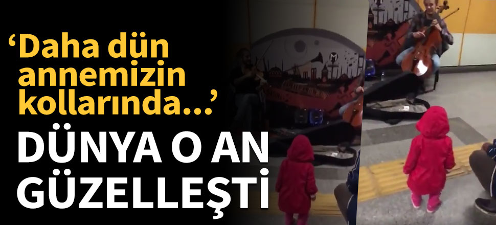 Minik konuğa özel konser verdiler