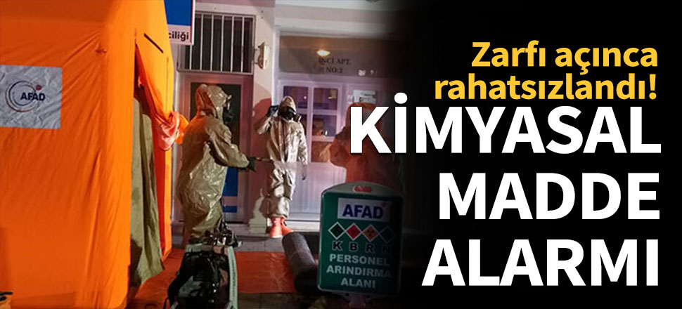 Kimyasal madde alarmı, bina boşaltıldı!