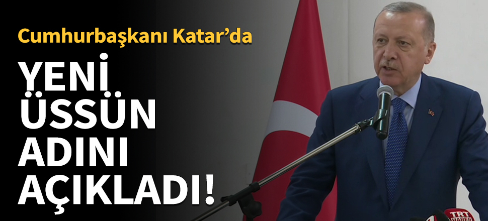 Cumhurbaşkanı Erdoğan Katar'da konuştu