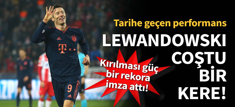 Lewandowski, 15 dakikada 4 gol attı!