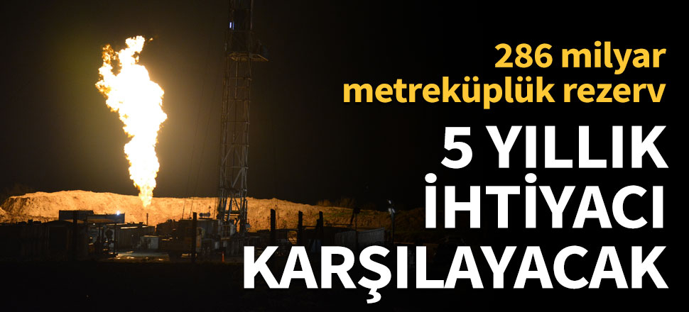 Tekirdağ'da 286 milyar metreküplük rezerv bulundu