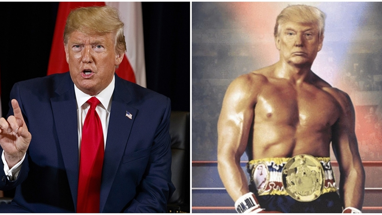 Trump bu kez Rocky oldu...