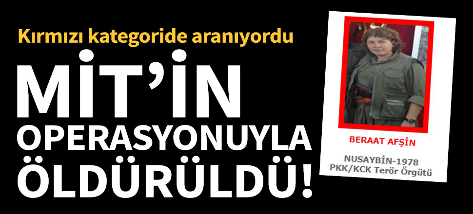 Beraat Afşin MİT'in operasyonuyla öldürüldü!