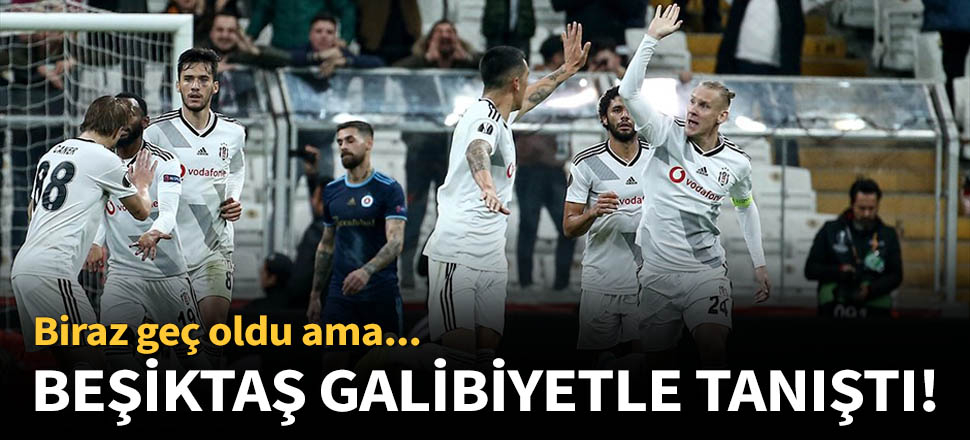 Beşiktaş, Slovan Bratislava'yı 2-1 yendi!