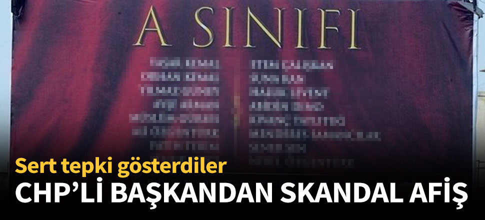 CHP'li başkanın 24 Kasım afişi tepki topladı