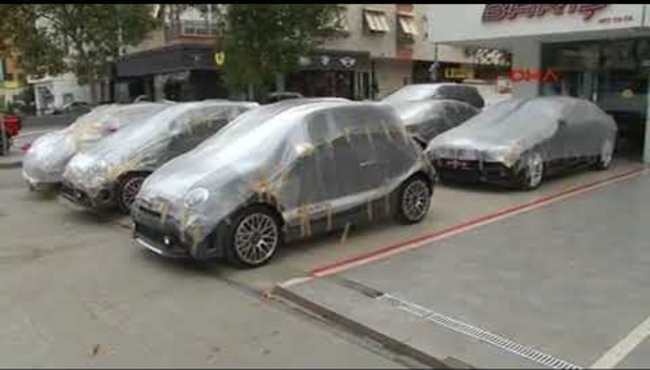 Vatandaştan kilimli, naylonlu dolu önlemi...