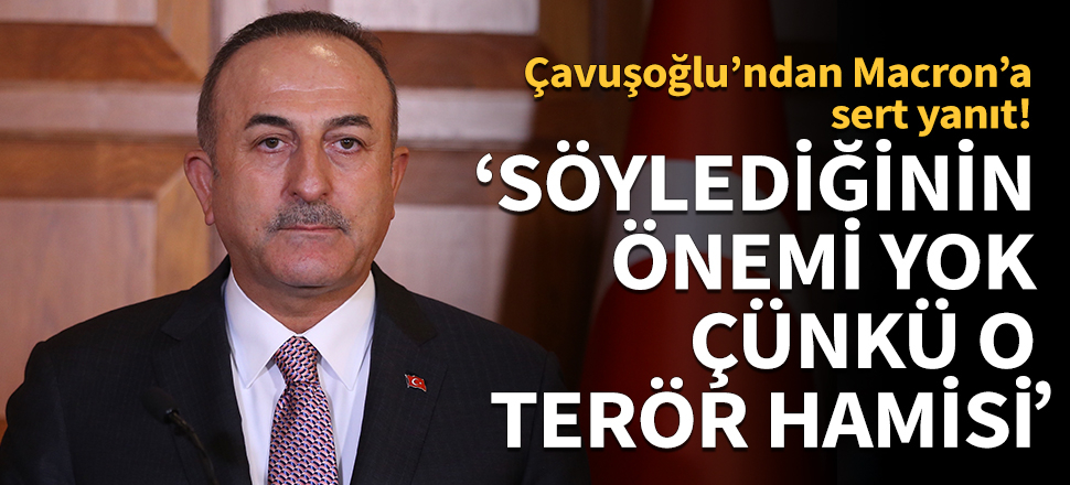 Çavuşoğlu'ndan Macron'un 'müttefik' çıkışına sert yanıt!