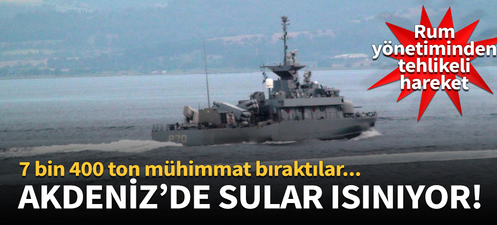 Rumlar denize 7 bin 400 ton mühimmat bıraktı!