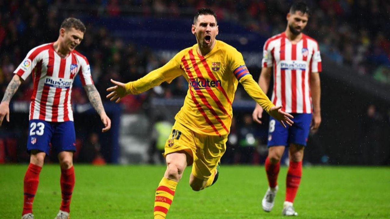 Barcelona, Atletico Madrid'i Messi'yle geçti!