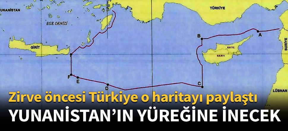NATO zirvesi öncesi Türkiye o haritayı paylaştı