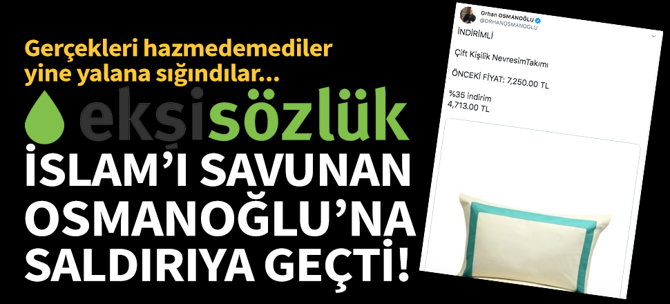 Ekşi Sözlük, Orhan Osmanoğlu'na saldırıya geçti!