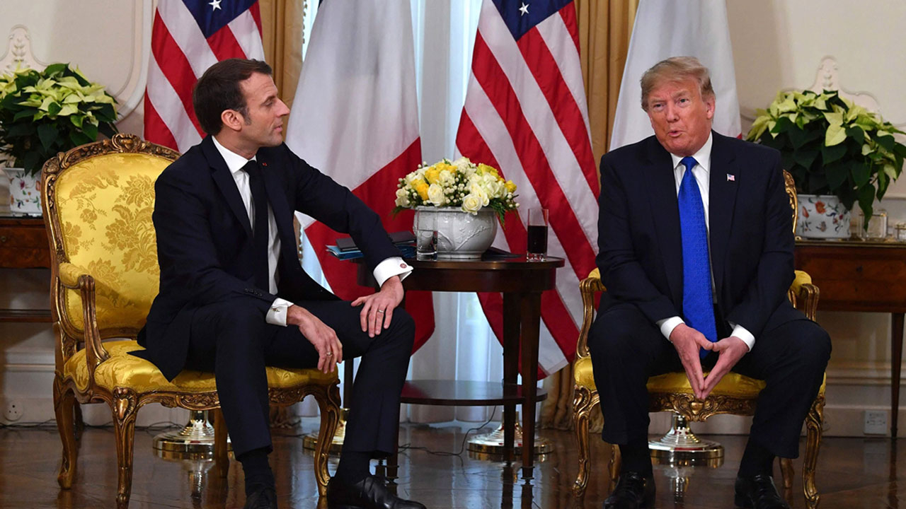 Macron-Trump görüşmesi espri konusu oldu