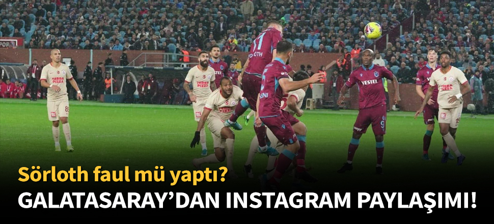 Galatasaray'dan Sörloth paylaşımı!