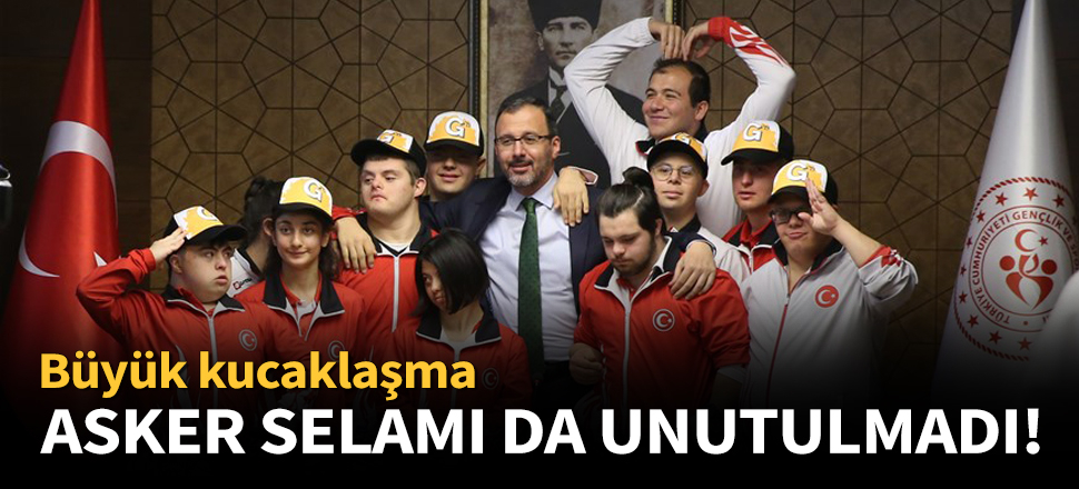Bakan Kasapoğlu, özel sporcuları ağırladı!