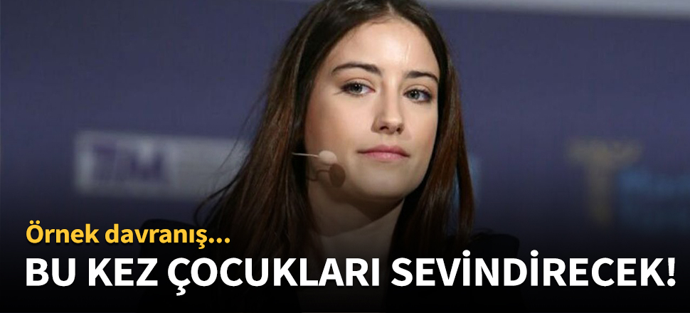 Hazal Kaya'dan örnek davranış...