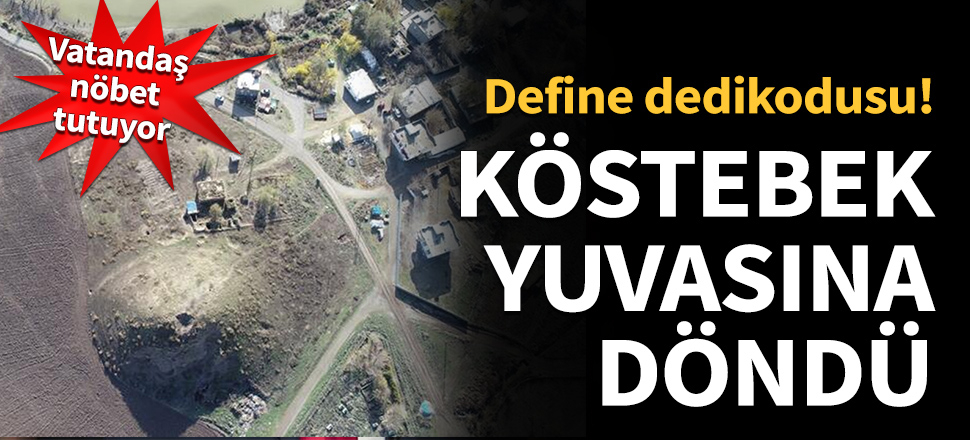 Tepeyi köstebek yuvasına çevirdiler...