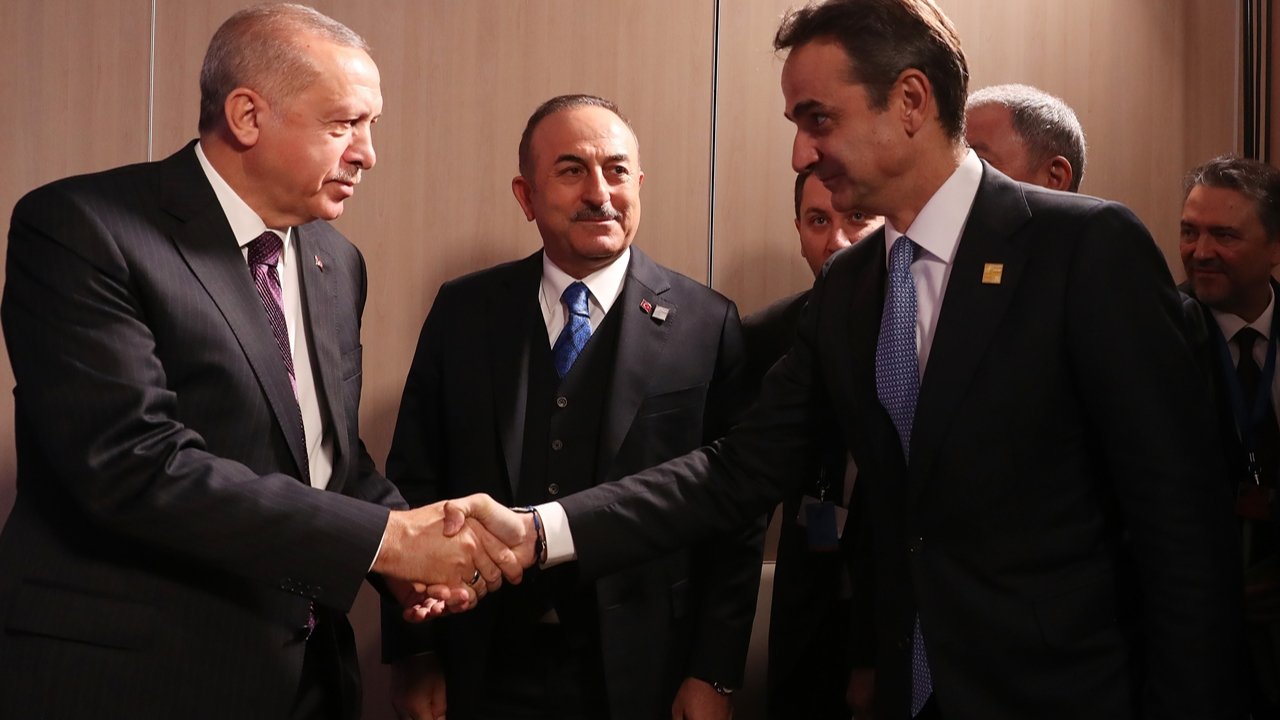 Erdoğan, Miçotakis'i kabul etti...