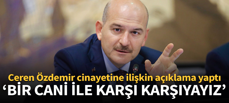 Bakan Soylu'dan Ceren Özdemir açıklaması: Daha önce bir tanışıklıkları olmadığı aşikar