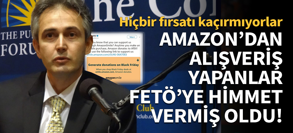 Amazon'dan alışveriş yapanlardan FETÖ'ye himmet!