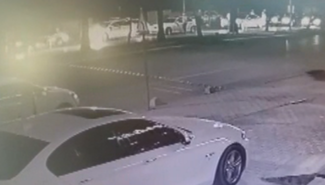 Uygulama yapan polise çarpıp kaçtı!