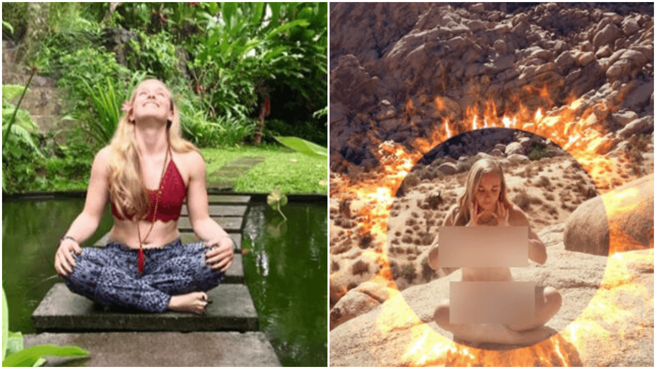 Çıplak meditasyona tepki yağdı!