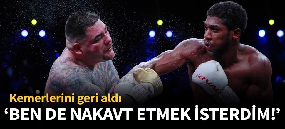 Anthony Joshua, Andy Ruiz'den kemerlerini geri aldı!