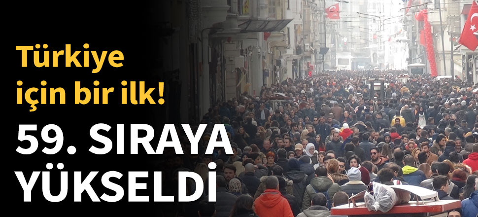 Türkiye ilk kez çok yüksek insani gelişme kategorisine girdi