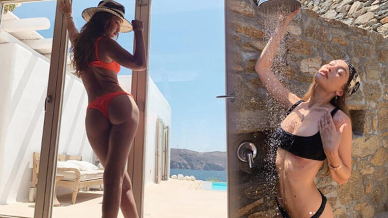 Gigi Hadid'den üstsüz paylaşım!