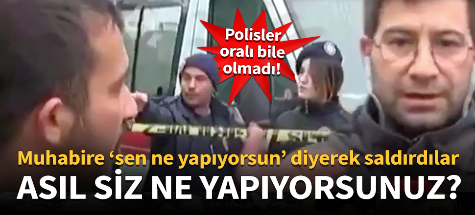 Canlı yayında muhabire tekme tokat saldırı!