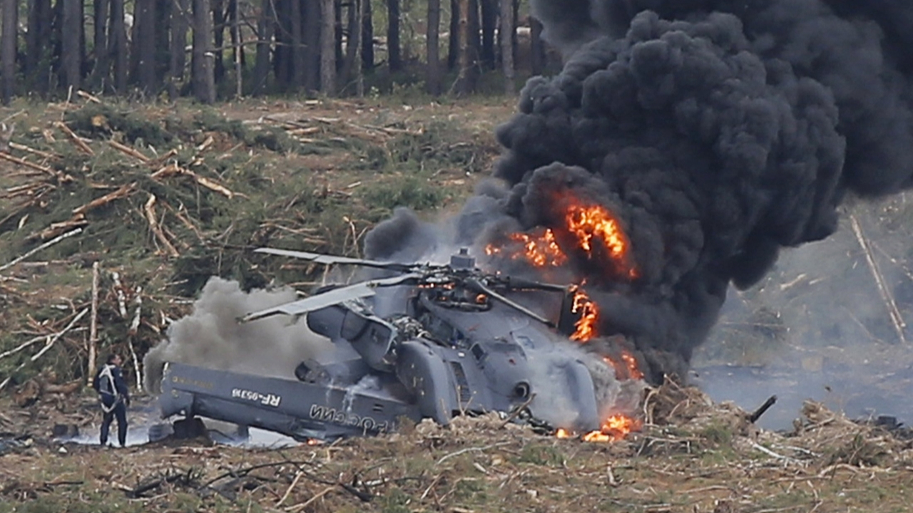 Rusya'da askeri helikopter düştü: 2 ölü!