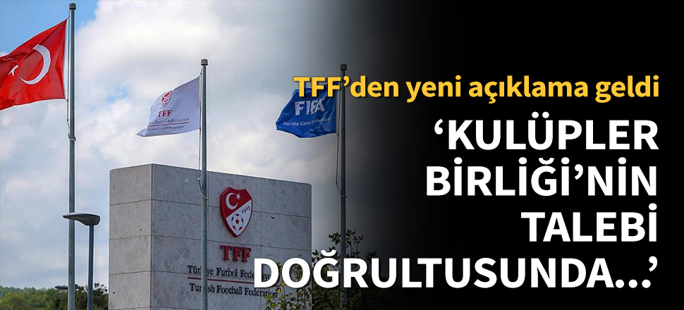 TFF'den harcama limiti açıklaması!