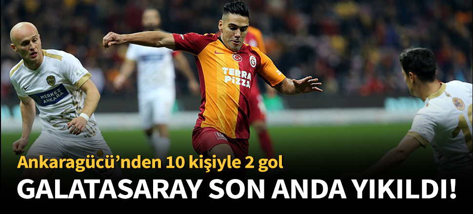 Galatasaray ile Ankaragücü 2-2 berabere kaldı!