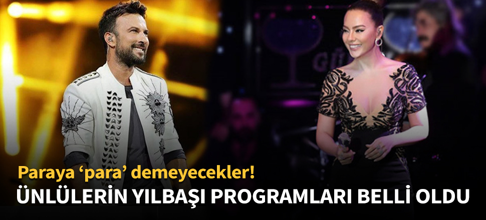 Ünlülerin yılbaşı konser programları belli oldu!