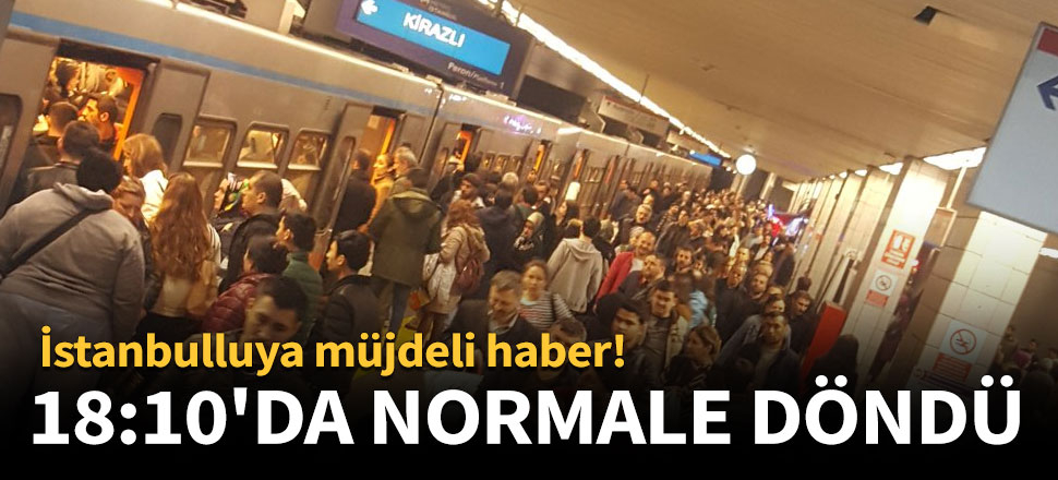 Metro seferleri normale döndü