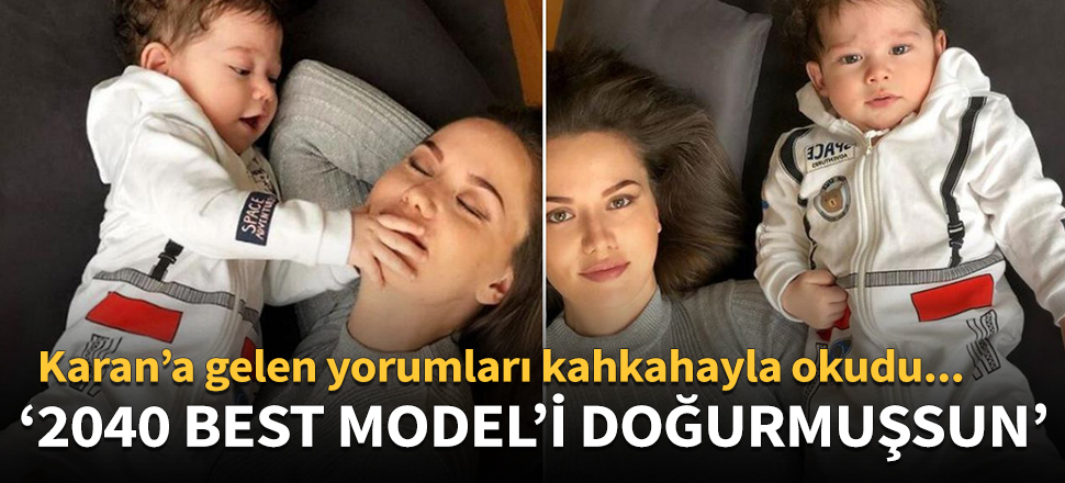 Fahriye Evcen oğluna gelen yorumlara kahkaha attı!