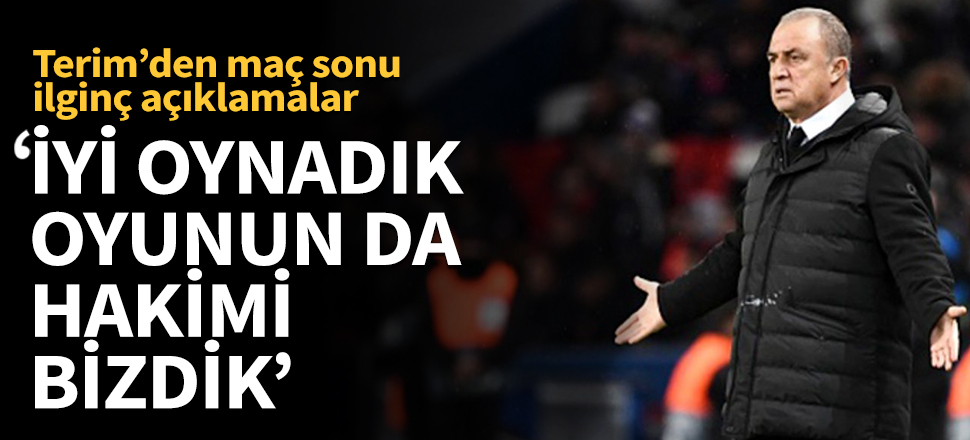 Fatih Terim, Ankaragücü maçını değerlendirdi