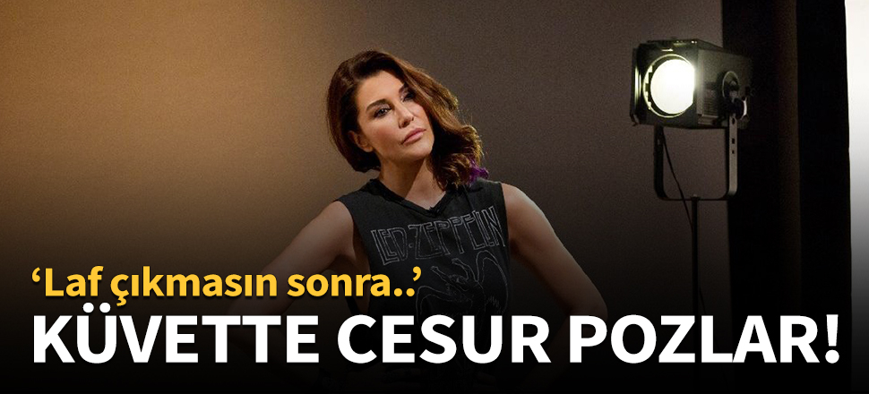 Deniz Akkaya'dan küvette cesur pozlar!