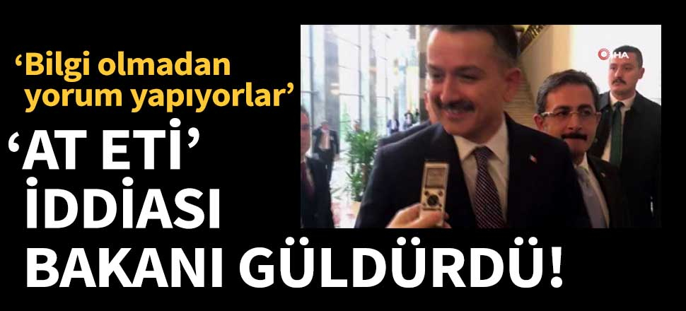 Muhalefetin iddiası Bakan Pakdemirli'yi güldürdü!