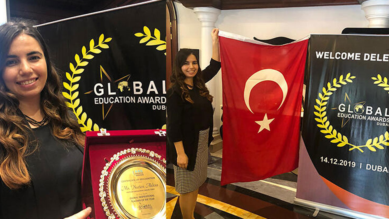 Nurten öğretmene 'İlham veren öğretmen' ödülü verildi