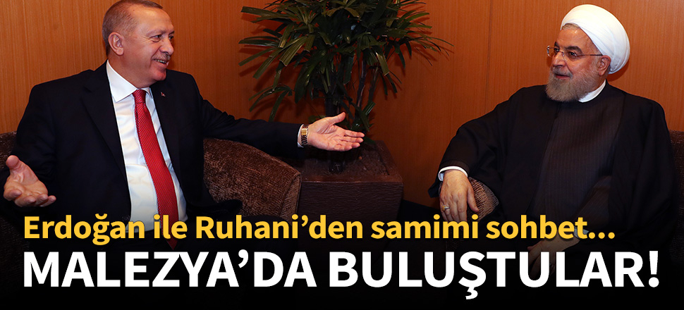 Erdoğan ile Ruhani’den samimi sohbet!