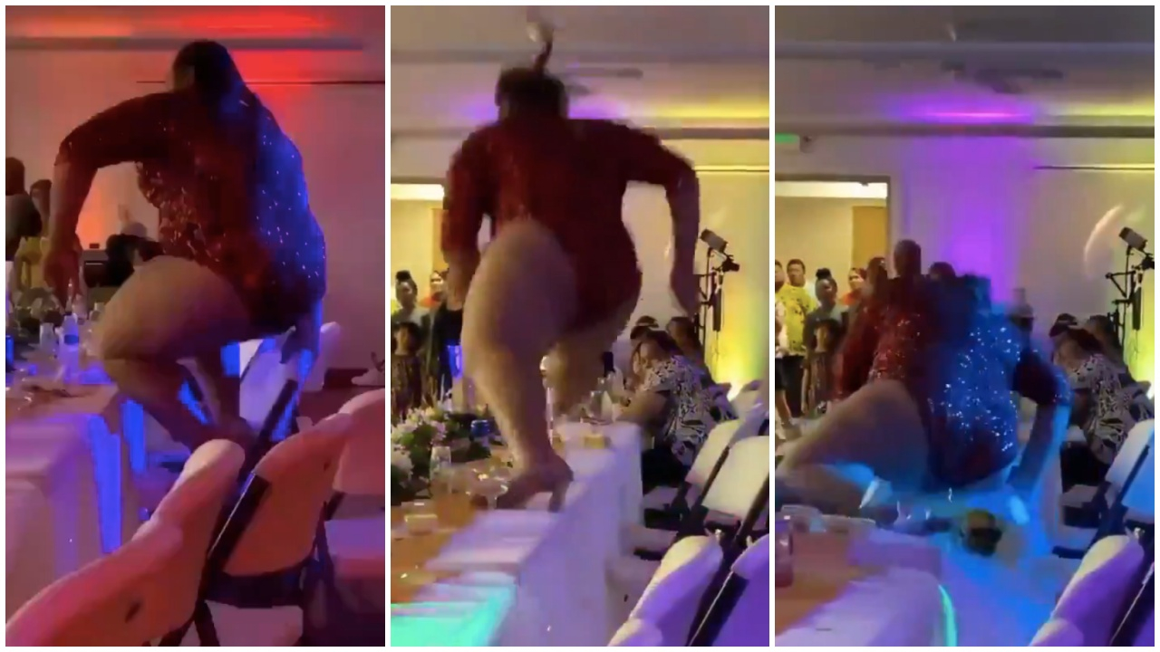 ABD'li şarkıcı Lizzo'nun masa dansı kazası! Alay konusu oldu...