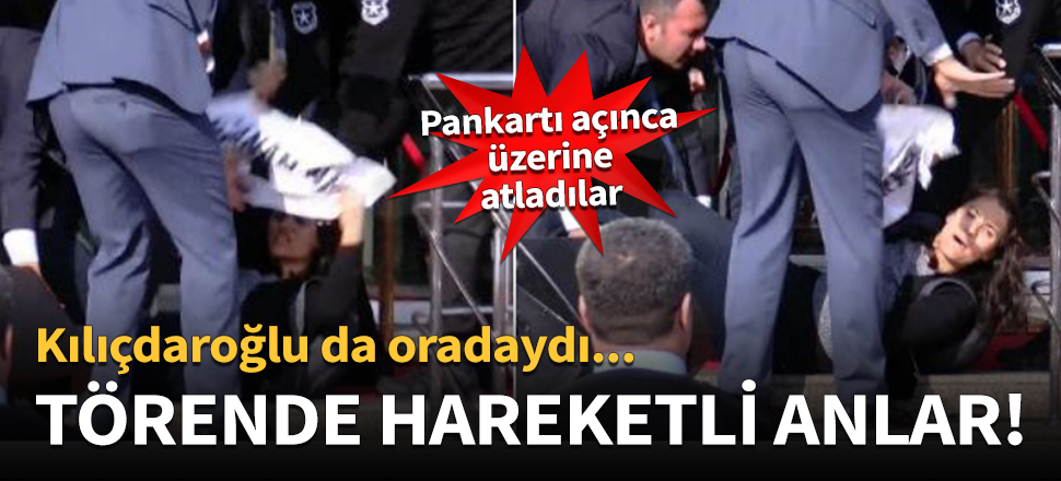 Kılıçdaroğlu'nun katıldığı törende hareketli anlar