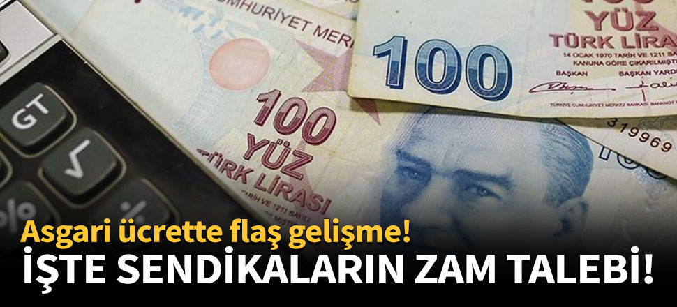 Sendikaların asgari ücret talebi 2578 TL