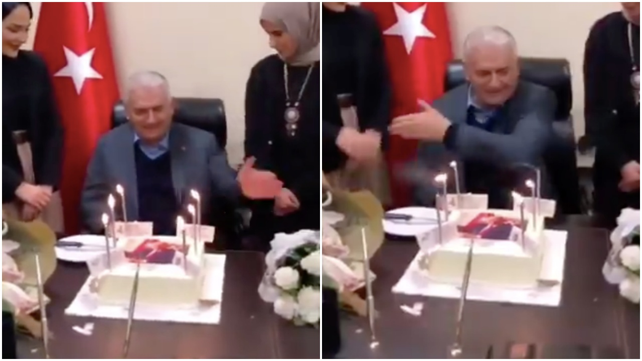 Binali Yıldırım'a doğum günü sürprizi